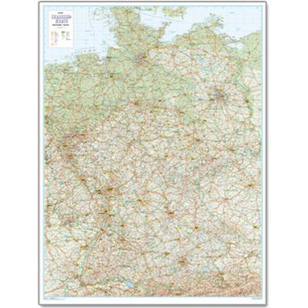 Bacher Verlag Mapa drogowa Niemiec 1:700.000