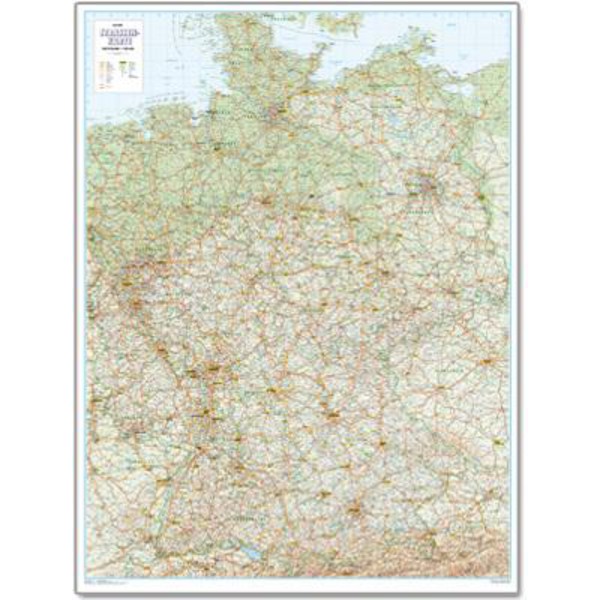 Bacher Verlag Mapa drogowa Niemiec 1:500.000