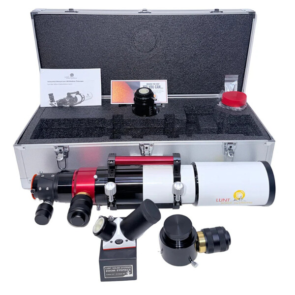 Lunt Solar Systems Teleskop do obserwacji słońca ST 100/700 LS100MT Ha / B1800 PT DS Premium PLUS Kit