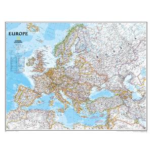 National Geographic Mapa kontynentalna Europa polityczny , laminowana
