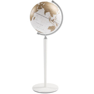 Zoffoli living Globus na podstawie Vasco da Gama All White 40cm