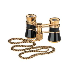 Eschenbach Lornetka operowa Opera glasses Glamour 3x25 black-gold z łańcuszkiem