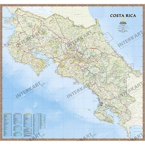 National Geographic Mapa Costa Rica (96 x 91 cm)