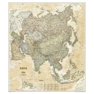 National Geographic Mapa kontynentalna Asien (96 x 86 cm)