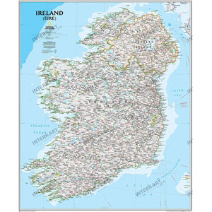 National Geographic Mapa Irlandia (76 x 91 cm)