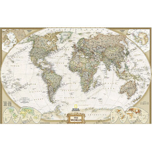 Mappemonde National Geographic Executive (117x76cm)