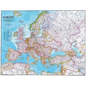 National Geographic Mapa kontynentalna Europa polityczny , duża