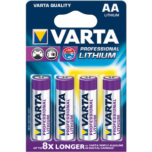 Varta Mignon (AA) bateria litowa Professional, 4 sztuki