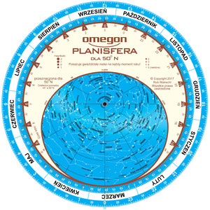 Omegon Obrotowa mapa nieba 25cm / 50°