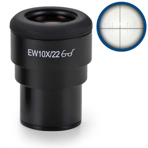 Euromex Okular pomiarowy IS.6210-CM, WF 10x / 22,10/100 microm., crosshair, Ø 30mm (iScope)