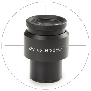 Euromex Okular pomiarowy DX.6010-C, SWF 10x / 25 mm, crosshair, Ø 30 mm (Delphi-X)