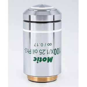 Motic Obiektyw 100X / 1.25, wd 0.15mm, CCIS, EC-H PLPH, e-plan, neg. phase, infinity, -S-Oil