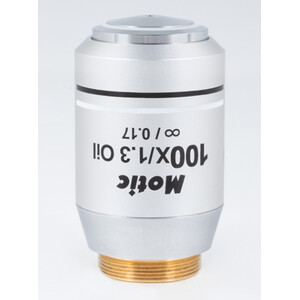 Motic Obiektyw CCIS® Plan FLUOR Objektiv PL UC FL, 100X / 1.3 (Feder/Öl), wd 0.1mm, infinity