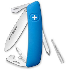 SWIZA Noże Szwajcarski scyzoryk kieszonkowy D04 niebieski