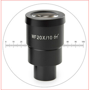 Euromex HWF 20x/10 mm Okular mit Mikrometer, SB.6020-M (StereoBlue)