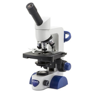 Optika Mikroskop B-65, mono, 40-1000x, LED, Akku, Kreuztisch