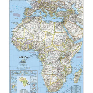 National Geographic Mapa kontynentalna Afryka