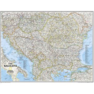 National Geographic Mapa regionalna Bałkanów