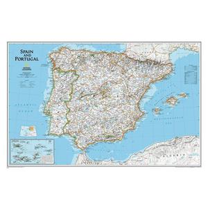 National Geographic Mapa Hiszpania i Portugalia