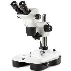 Euromex Mikroskop stereoskopowy zoom NZ.1702-M, 6.5-55x, Säule, Auf-u. Durchlicht, bino, Spiegel f. Dunkelfeld, Embryologie