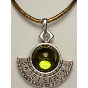 Ragalaxys Necklace Hypatia Sundial Apple Green