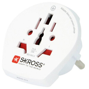 Skross Zasilacz sieciowy Adapter podróżny World to Europe