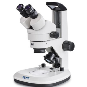 Kern Mikroskop stereoskopowy zoom OZL 467, bino, Greenough, 0,7-4,5x, HWF10x20, 3W LED