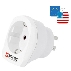 Skross Zasilacz sieciowy Adapter podróżny z Europy do USA