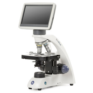 Euromex Mikroskop BioBlue, BB.4220-LCD, 7-calowy ekran LCD, Obiektywy SMP 4/10/S40x, DIN, 40x - 400x, 10x/18, LED, 1W, stolik krzyżowy