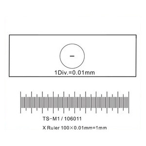 ToupTek Mikrometr obiektowy, linie (X) 1mm/100 div.x0.01mm