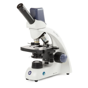 Euromex Mikroskop MB.1055-5, mono, DIN 160, achro, 40x-400x, 10x/18, Dl, digital, Akku, LED, 1W
