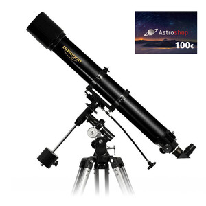 Omegon Teleskop AC 90/1000 EQ-2 + Voucher na zakupy w o równowartości 100 Euro