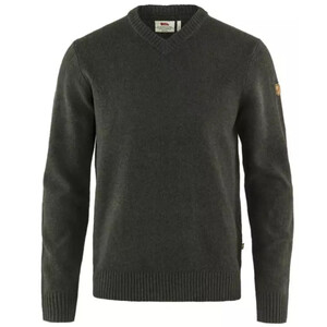 Fjällräven Övik V-neck Sweater M, 633 Dark Olive, rozmiar S