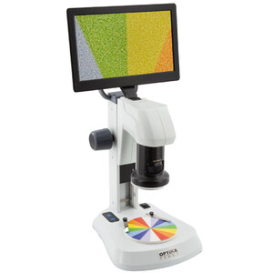 Optika , Mikroskop, SFX-85V, Zoom Cyfrowy, Monitor 9", 8x-54x, LED, Światło padające i przechodzące