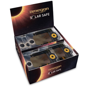 Omegon Solar Safe Easy Cam Filtry w opakowaniu zawierającym 50 sztuk