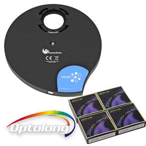 PegasusAstro Koło filtrów Indigo + filtry Optolong LRGB 2"
