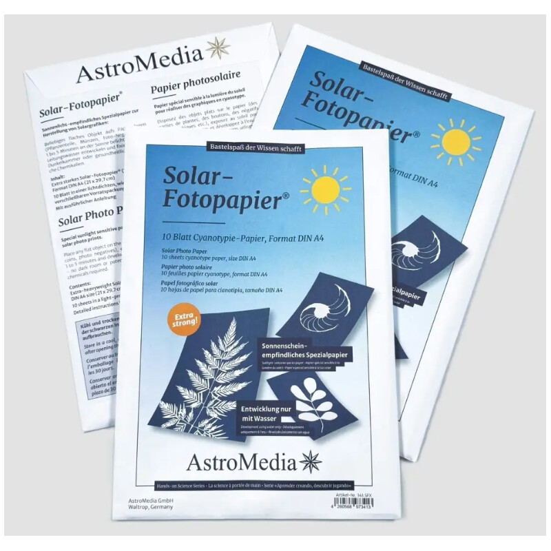 AstroMedia Zestaw Das Solar-Fotopapier DIN A4 10 Stück