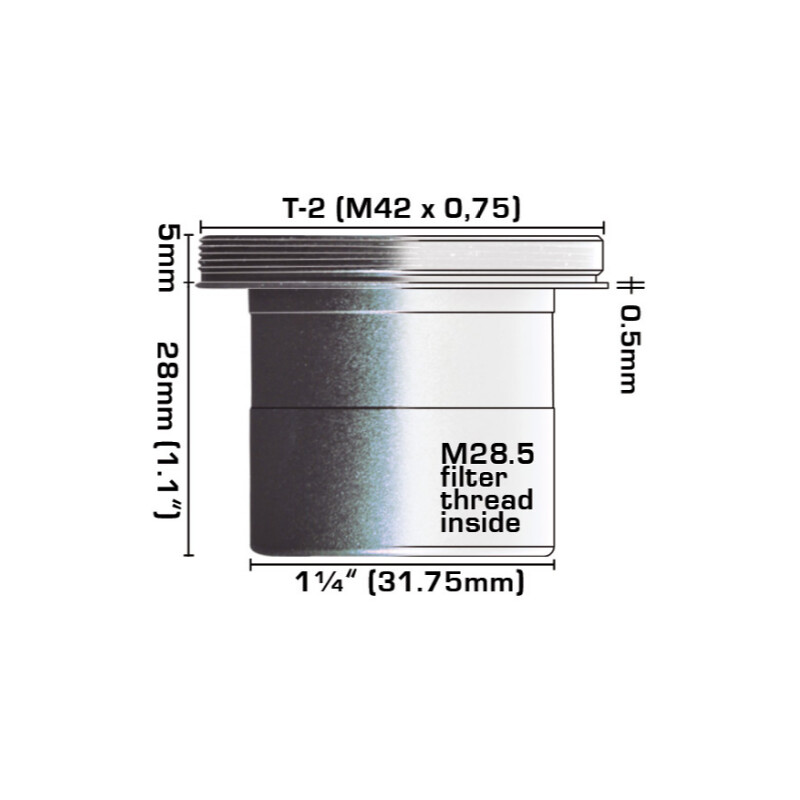Baader Adapter 1,25"/T2 tulejka