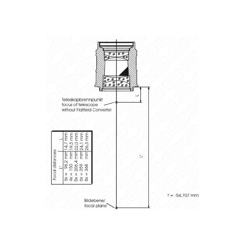 Baader Soczewka Barlowa Fluorit Flatfield Converter (FFC) 2"/T2