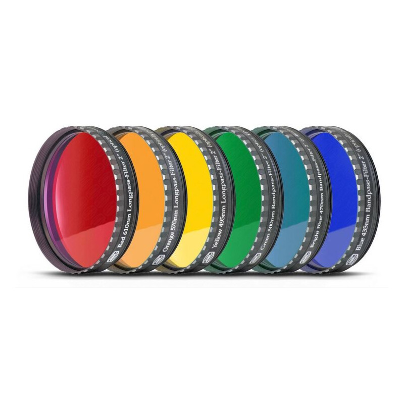 Baader Filtry Zestaw filtrów 2" - 6 kolorów (precyzyjnie polerowane dla równoległych powierzchni)