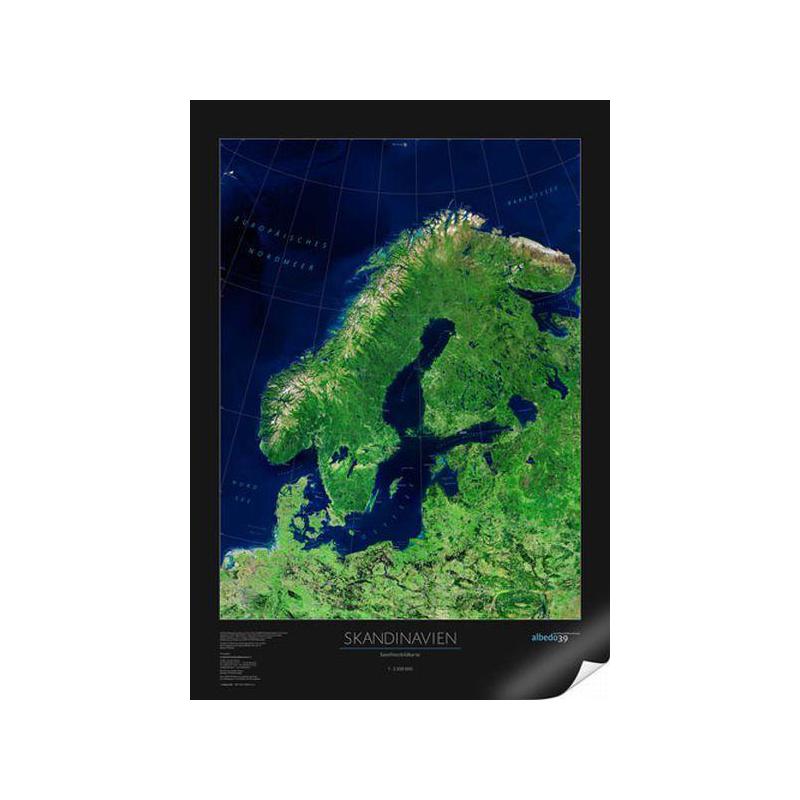albedo 39 Mapa regionalna Skandynawia