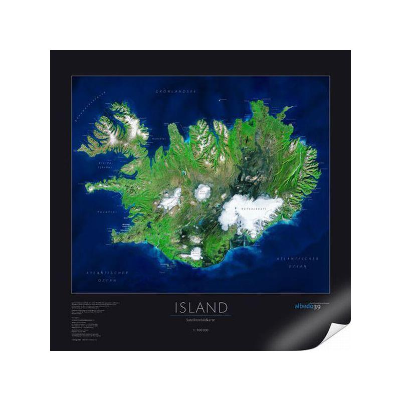 albedo 39 Mapa Islandia