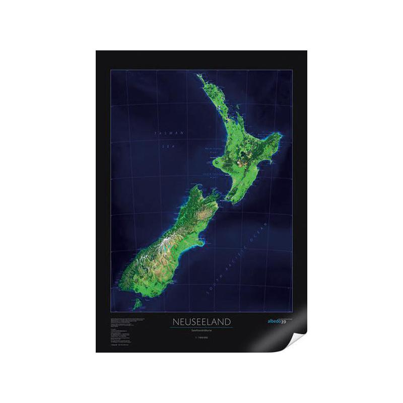 albedo 39 Mapa Nowa Zelandia