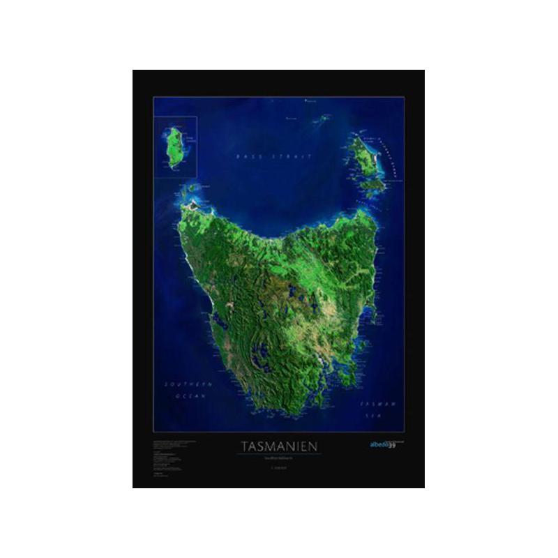 albedo 39 Mapa Tasmania