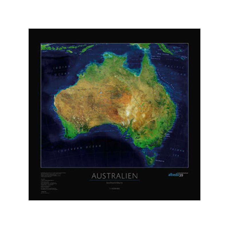 albedo 39 Mapa kontynentalna Australia