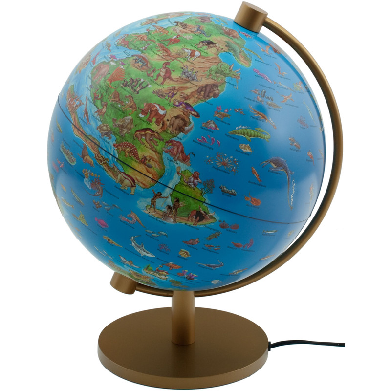 Stellanova Globusy dla dzieci DinoZ Kinder-Leuchtglobus prähistorische Welt 28cm