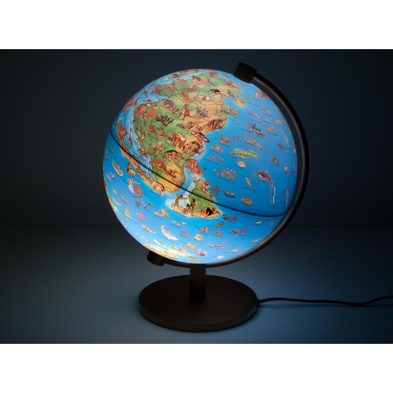 Stellanova Globusy dla dzieci DinoZ Kinder-Leuchtglobus prähistorische Welt 28cm
