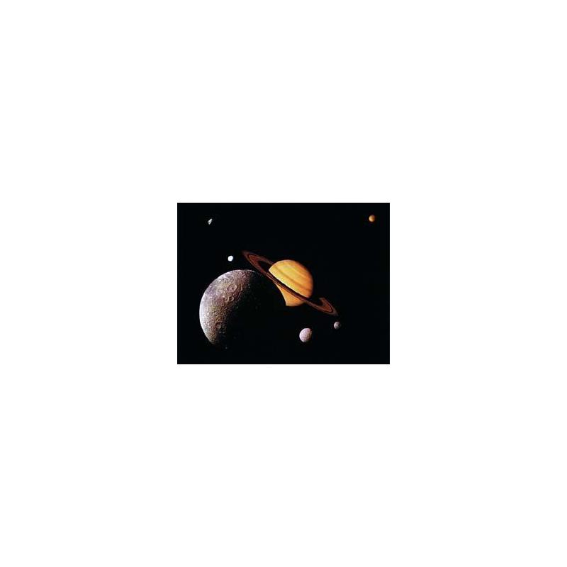Plakaty Saturn z 6 księżycami
