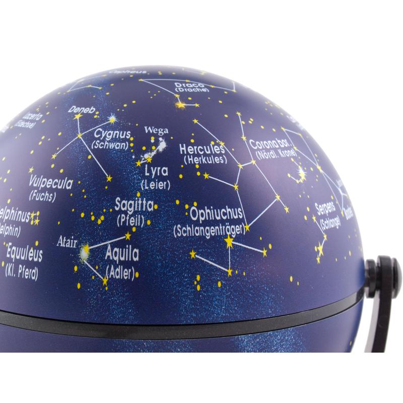 Stellanova Mini-Globus Globus obrotowo-uchylny nieba gwiaździstego z quizem IQ 10cm
