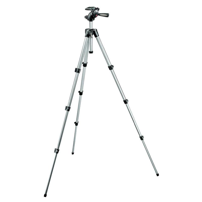 Manfrotto 394-H Statyw Foto-Video Maxi ze zintegerowaną głowicą uchylną w 3 osiach